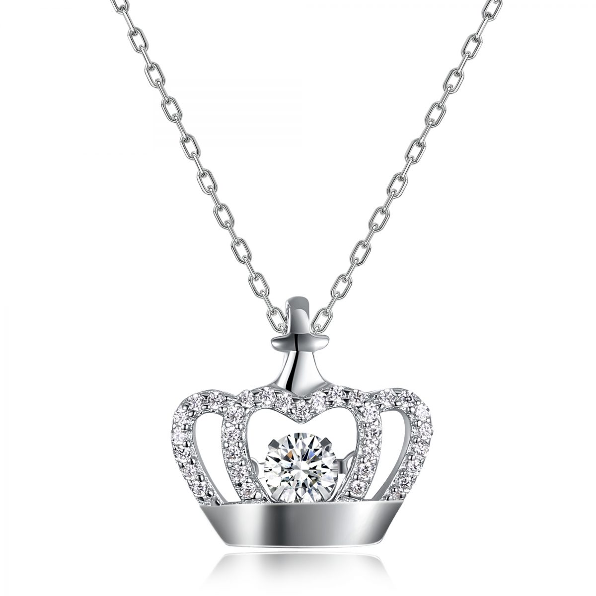 Elan Crown Pendant - Silver