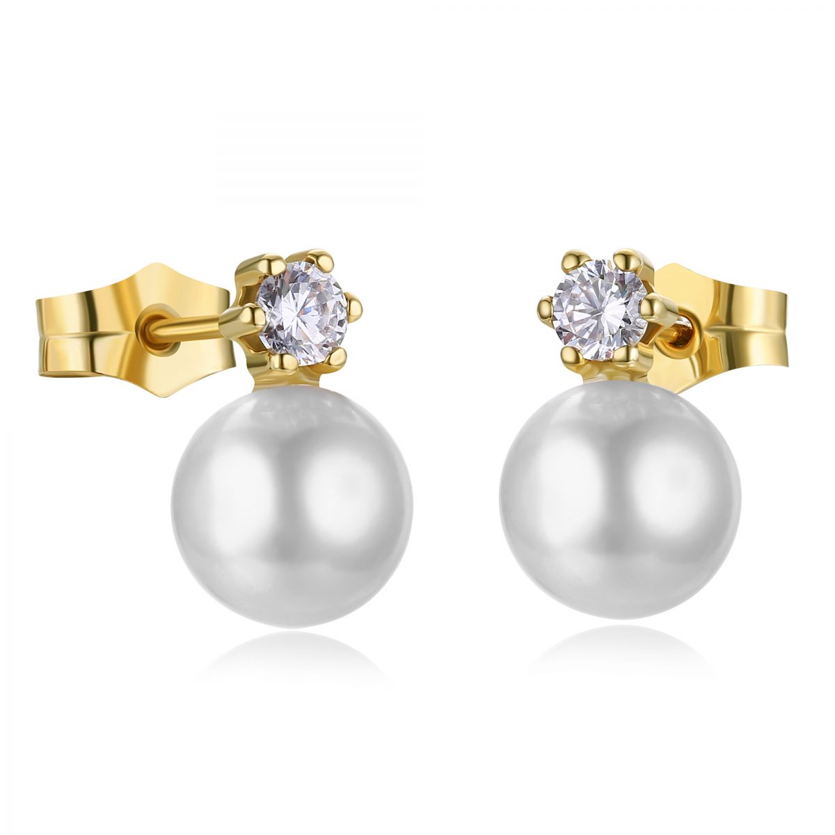 Angelic Pearl Stud - Gold